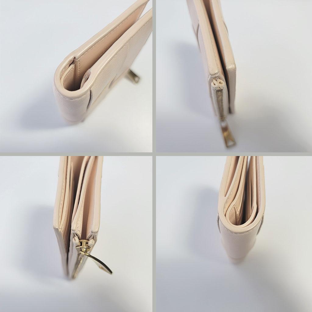 ボッテガヴェネタ　マキシイントレチャート　カセット二つ折財布ウォレット　ベージュ