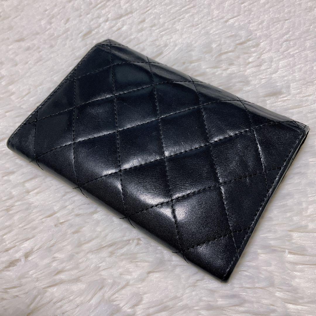 ♡希少♡CHANEL 二つ折り財布 カンボンライン マトラッセ ココマーク 黒