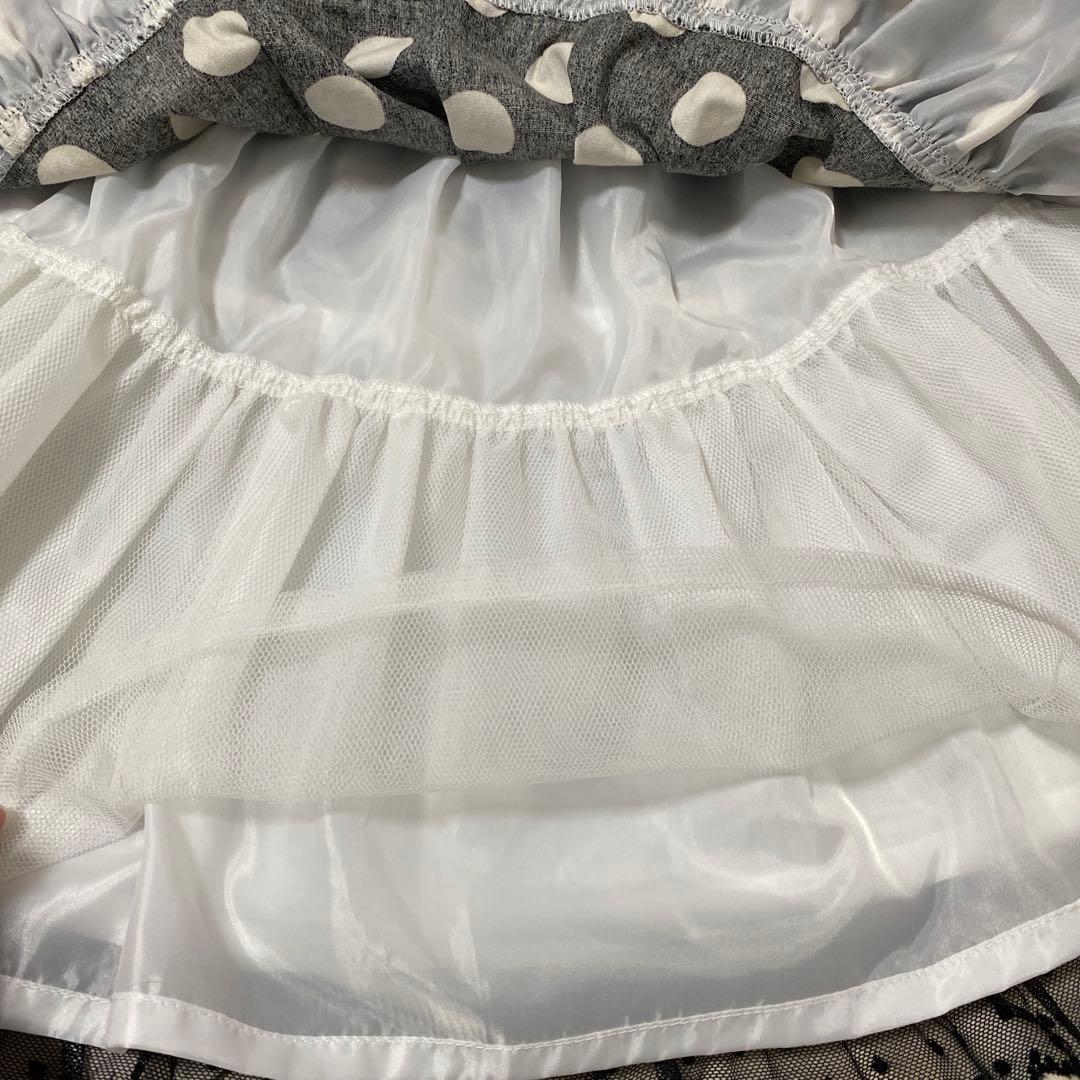 Angelic Pretty 水玉　スカート ひざ丈　リボン