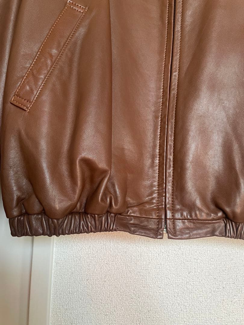 専用　90s polo ラルフローレン　スイングトップ　レザージャケット