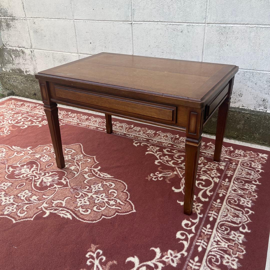 古家具◾️maruni マルニ 地中海シリーズ 木製 サイドテーブル 引き出し付