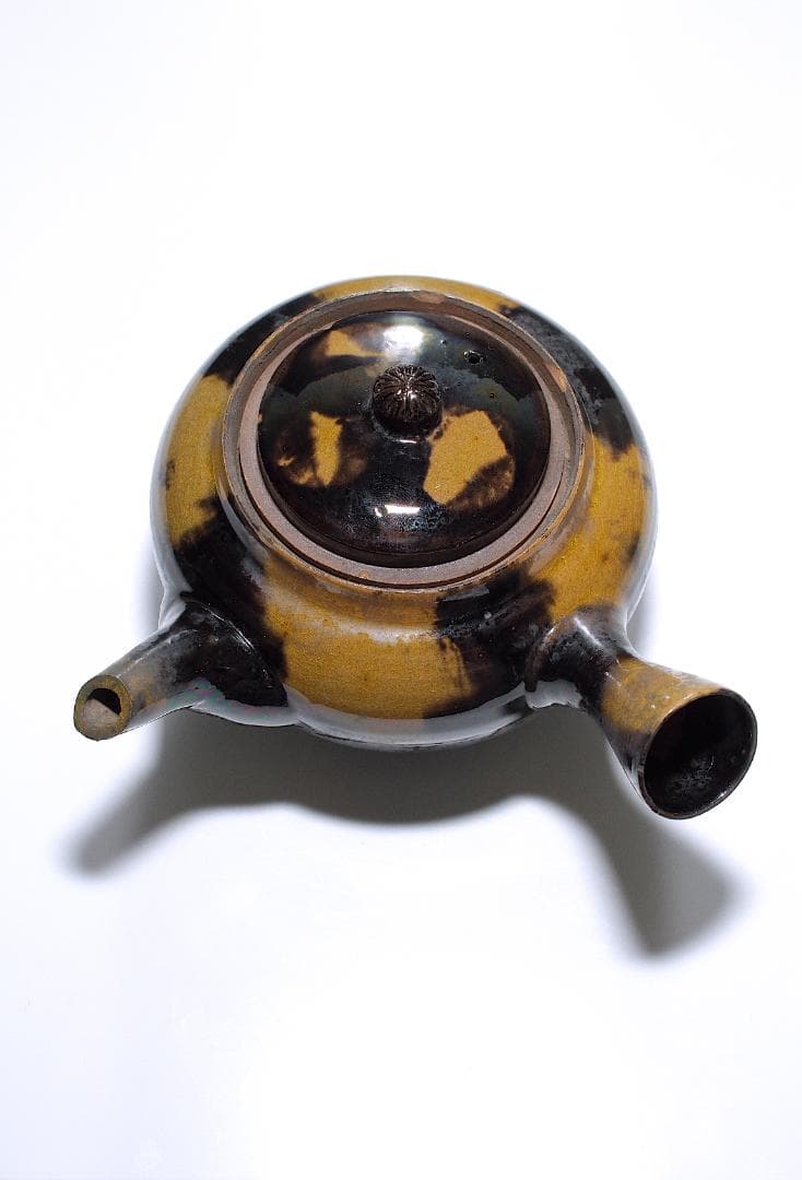 19世紀 平佐焼 鼈甲釉 急須