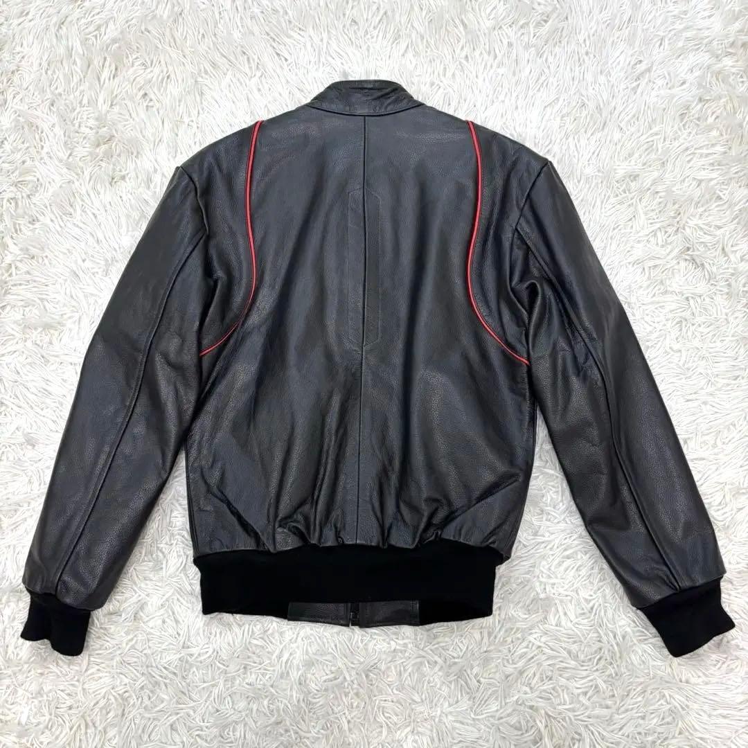 新品タグ付き Axel 牛革 キルティング シングルライダース ブルゾン L