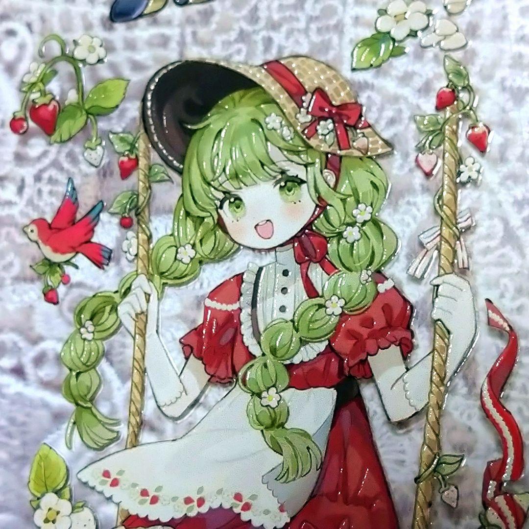 ✩再販✩J281＃田园牧歌(水晶)Shine切り売り海外人物マステ女の子