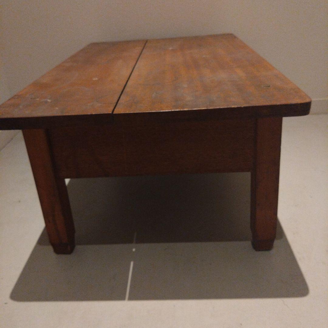 Mt4 木製座卓 2引き出し付き 昭和レトロ アンティーク 古民家 文机