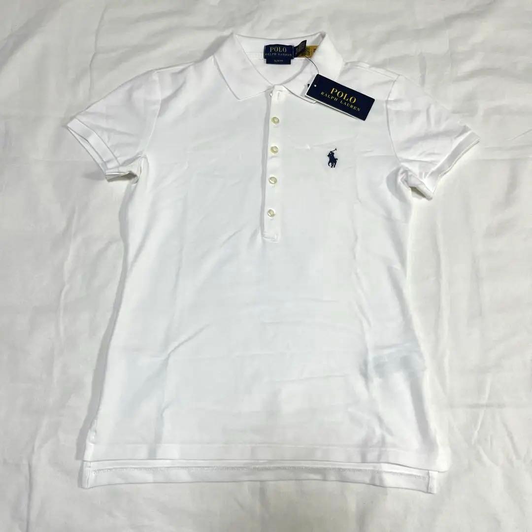 Polo Ralph Lauren スリムフィット ポロシャツ 半袖 ホワイト