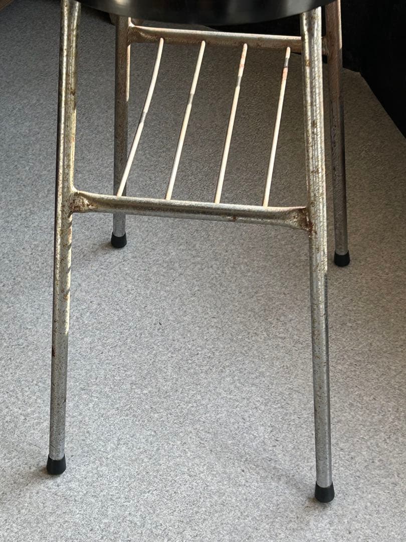 ヴィンテージ　鉄脚テーブル　古道具　アンティーク　古家具　昭和レトロ　当時物