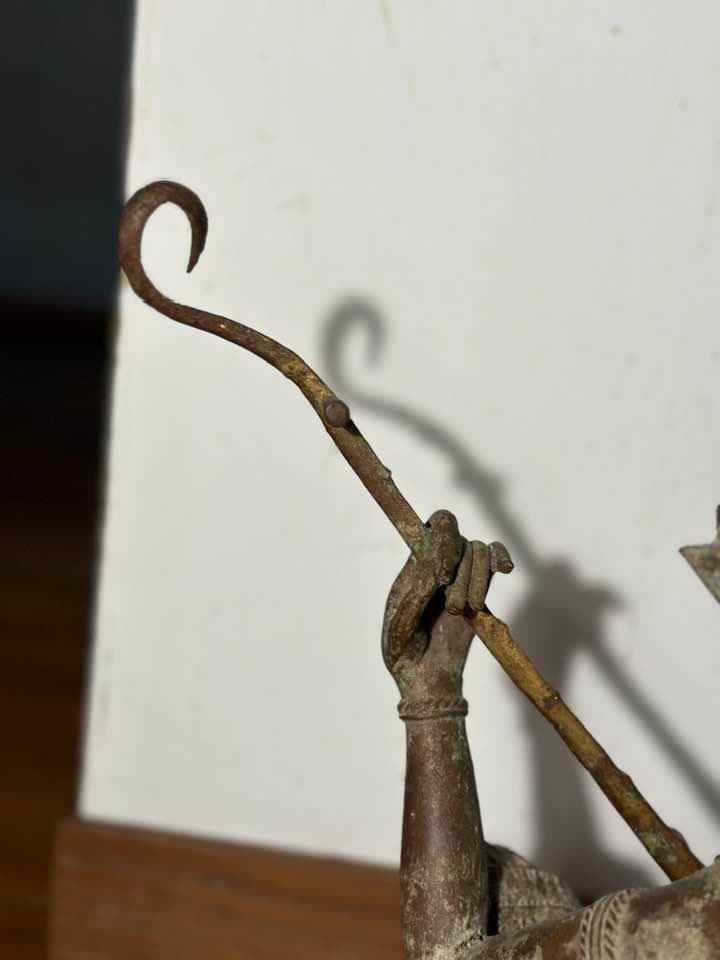 【貴重】タイ仏像　19世紀　古銅鍍金仏 ガンダルヴァ