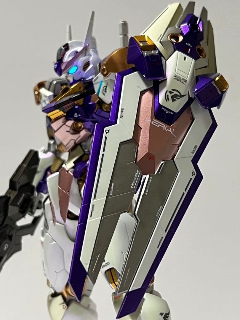ガンプラ フルメカニクス 1/100 ガンダムエアリアル 塗装完成品
