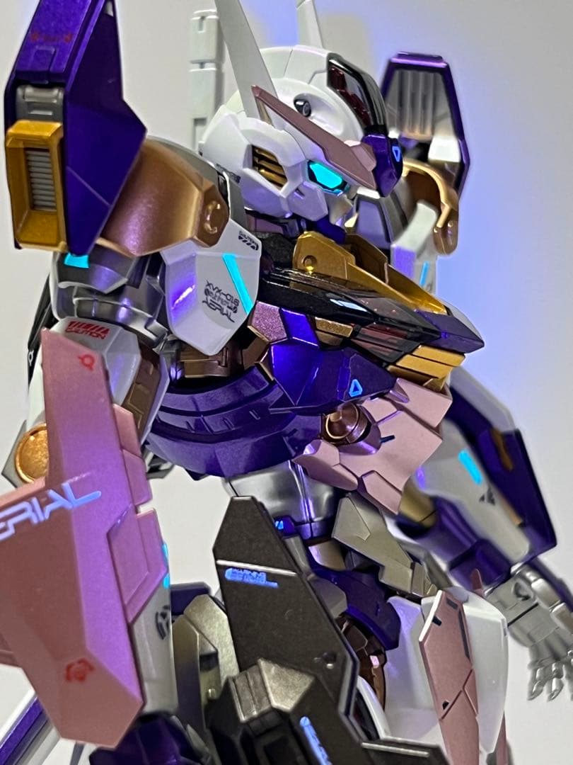 ガンプラ フルメカニクス 1/100 ガンダムエアリアル 塗装完成品