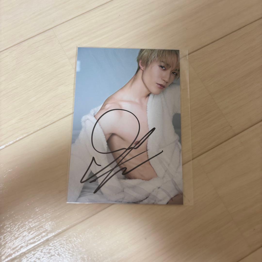 藤原樹 直筆サイン ポストカード