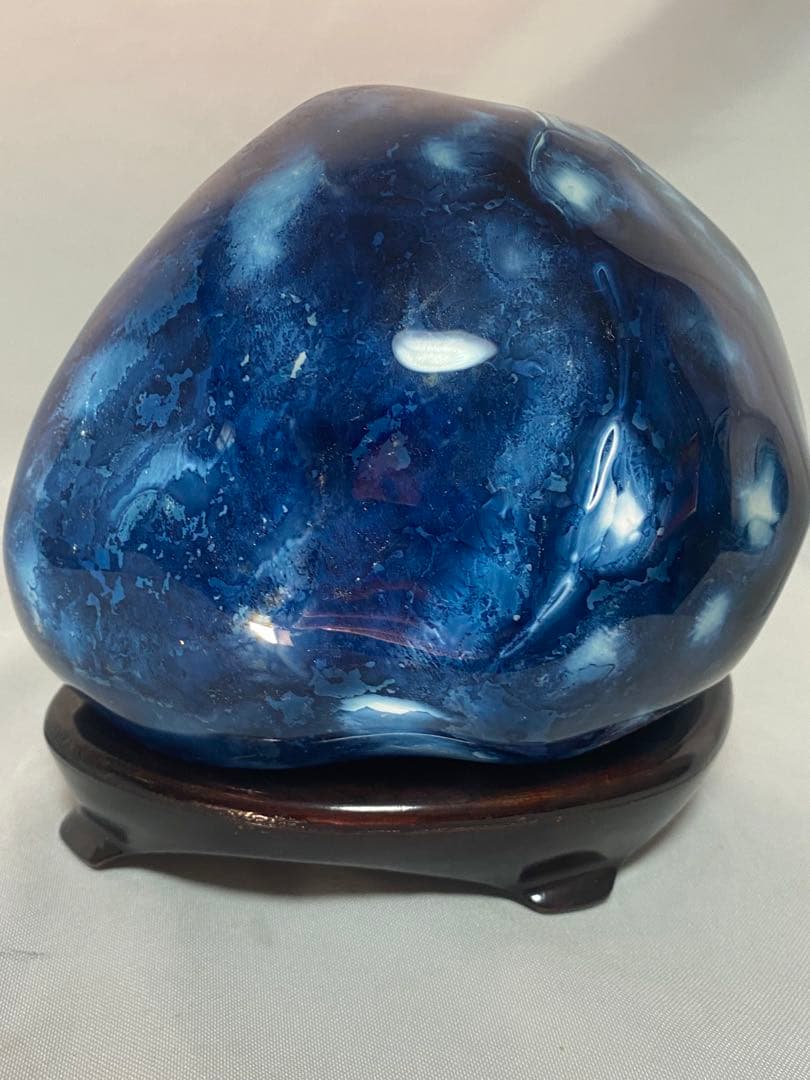 2631❣️ ブルー　メノウ　瑪瑙 天然石 ジャスパー　希少