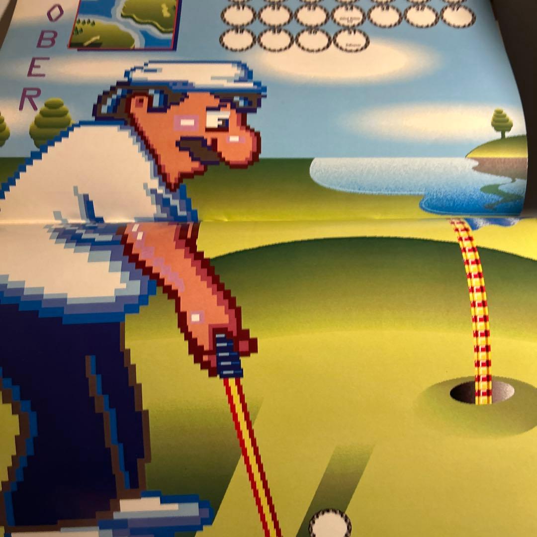 「任天堂1990カレンダー」スーパーマリオ　ゼルダの伝説　メトロイドパルテナの鏡