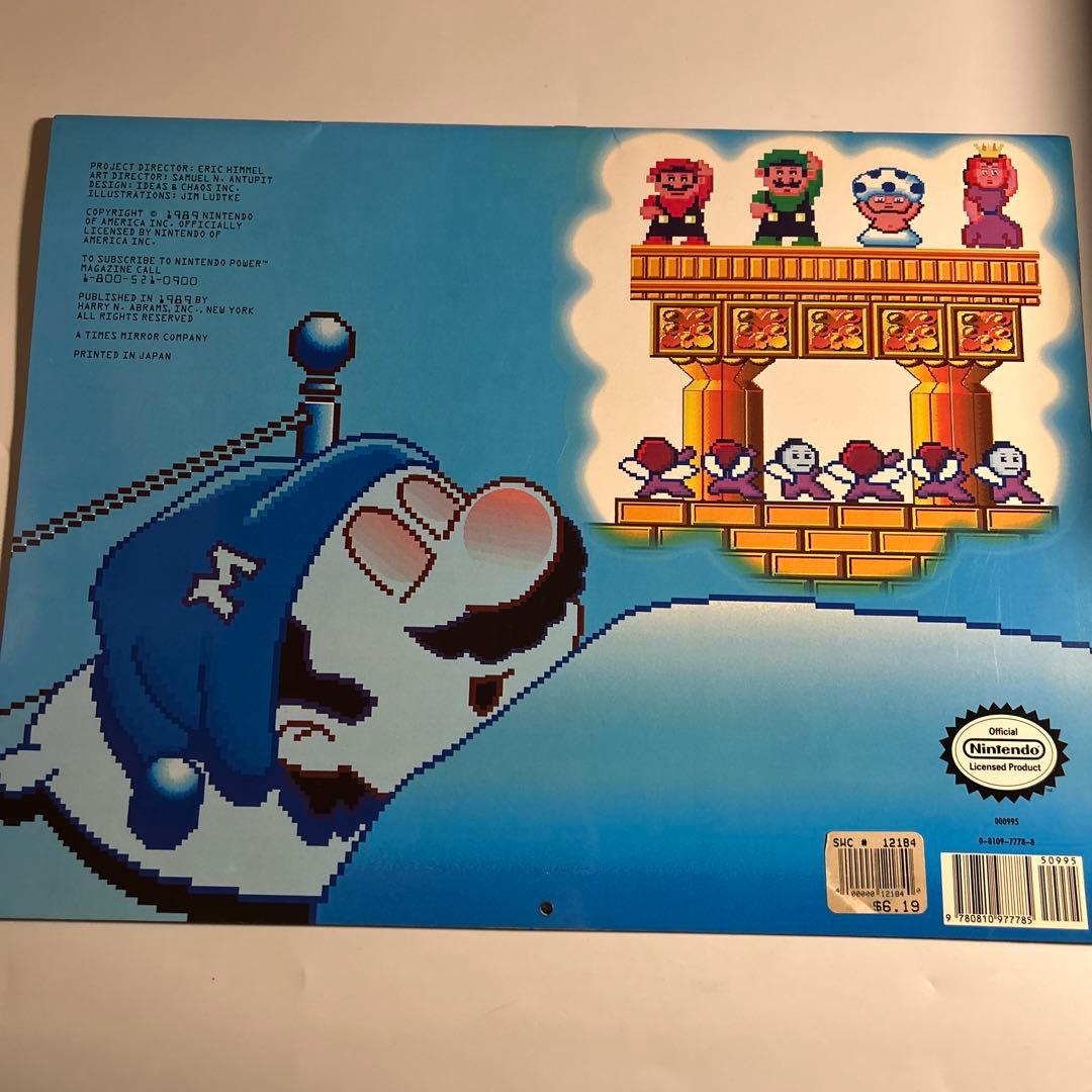 「任天堂1990カレンダー」スーパーマリオ　ゼルダの伝説　メトロイドパルテナの鏡