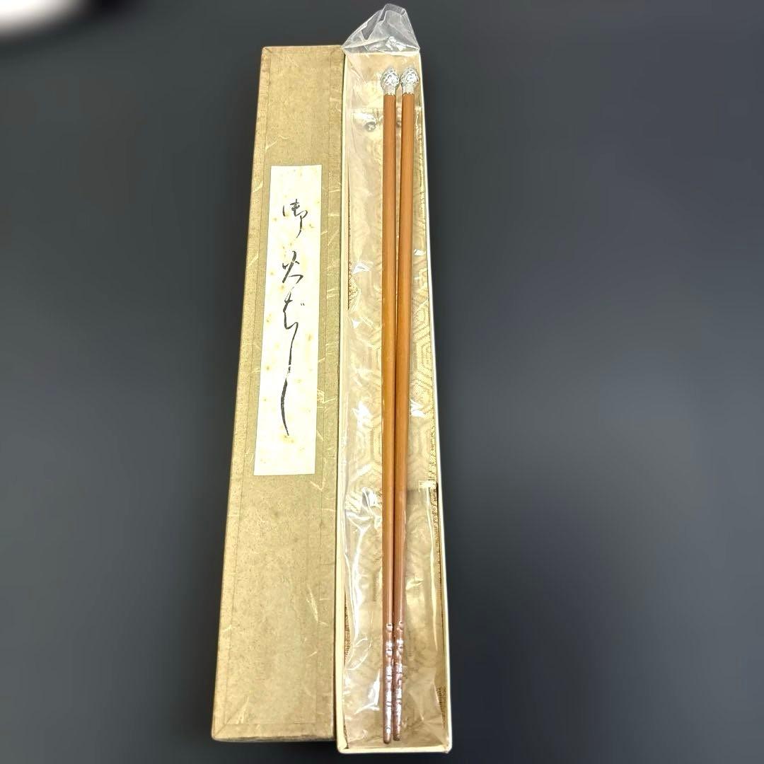 C,★ 火箸 3つ(桐実頭 菊頭 菊蕾頭)・2つセット・灰匙