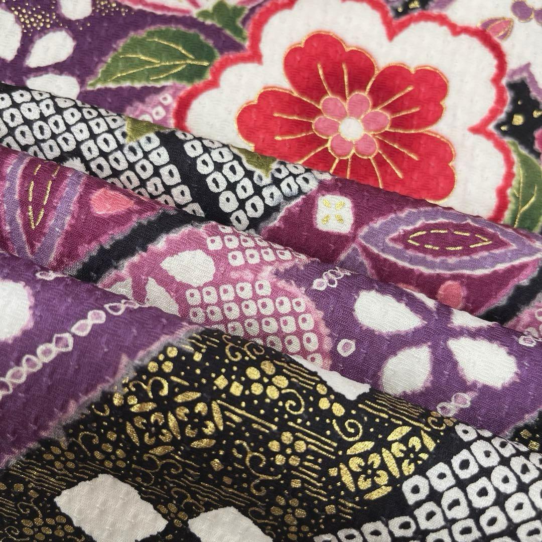 正絹 振袖 長襦袢セット古典柄熨斗模様トールサイズ