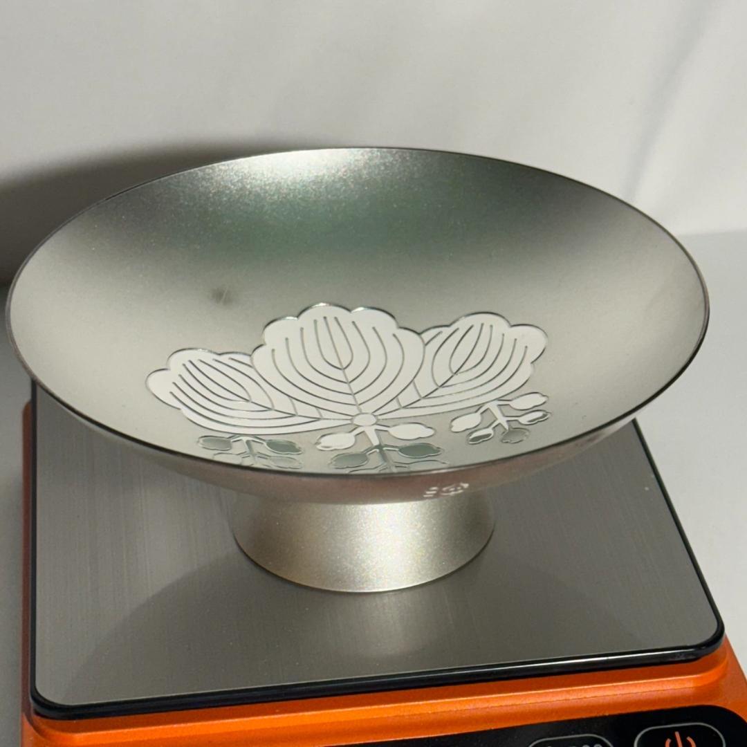 E19◆内閣総理大臣贈　銀盃　銀杯　純銀　140g　SILVER1000　箱付き