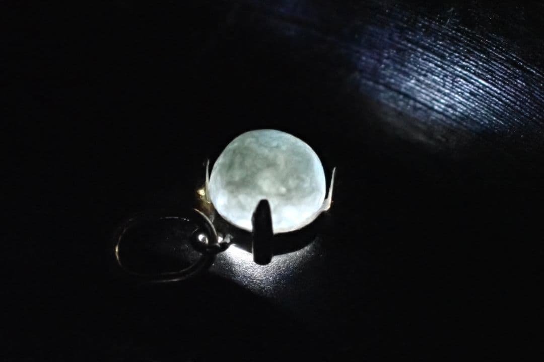 糸魚川翡翠　入コン沢　濃い青　10金　ペントップ　⑤　送料無料