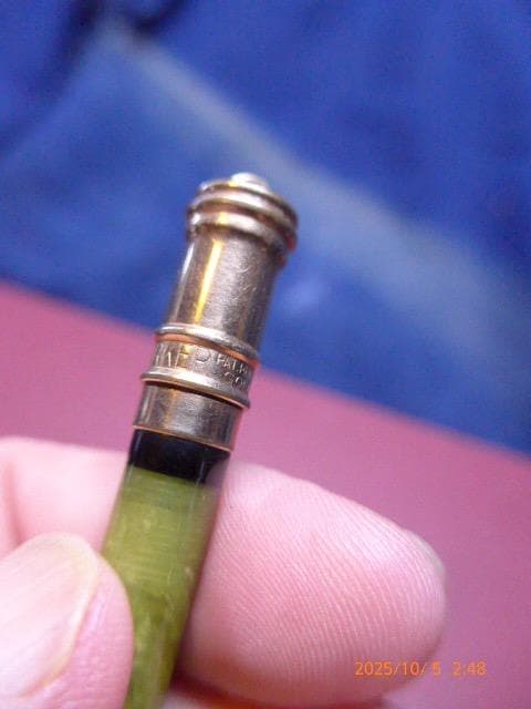 貴重！ヴィンテージ　パーカーのDUOFOLD　マーブル＋金張のシャープペンシル