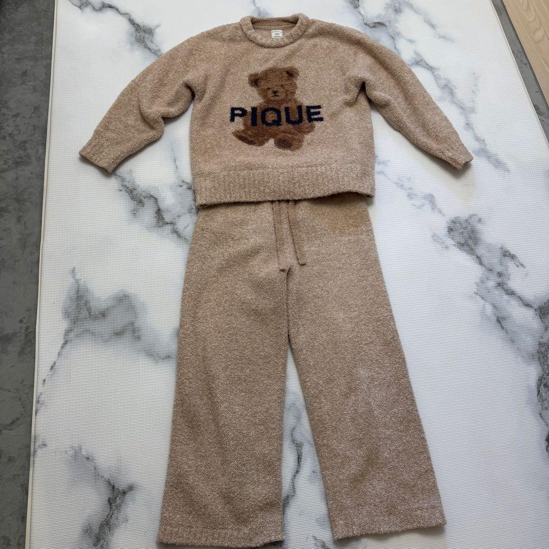 gelato pique パウダーメランジベアジャガードプルオーバー&パンツ