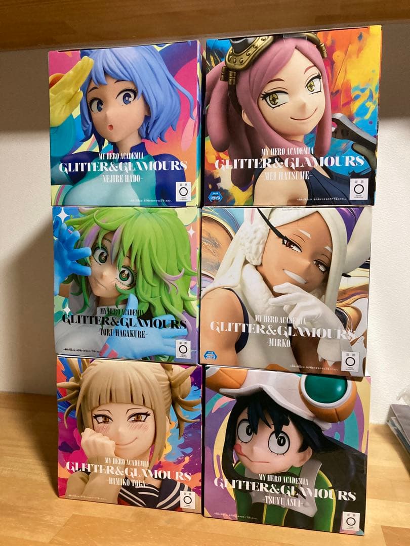 グリッター　葉隠透　波動ねじれ　ミルコ　発目明　蛙吹梅雨　トガヒミコ　フィギュア