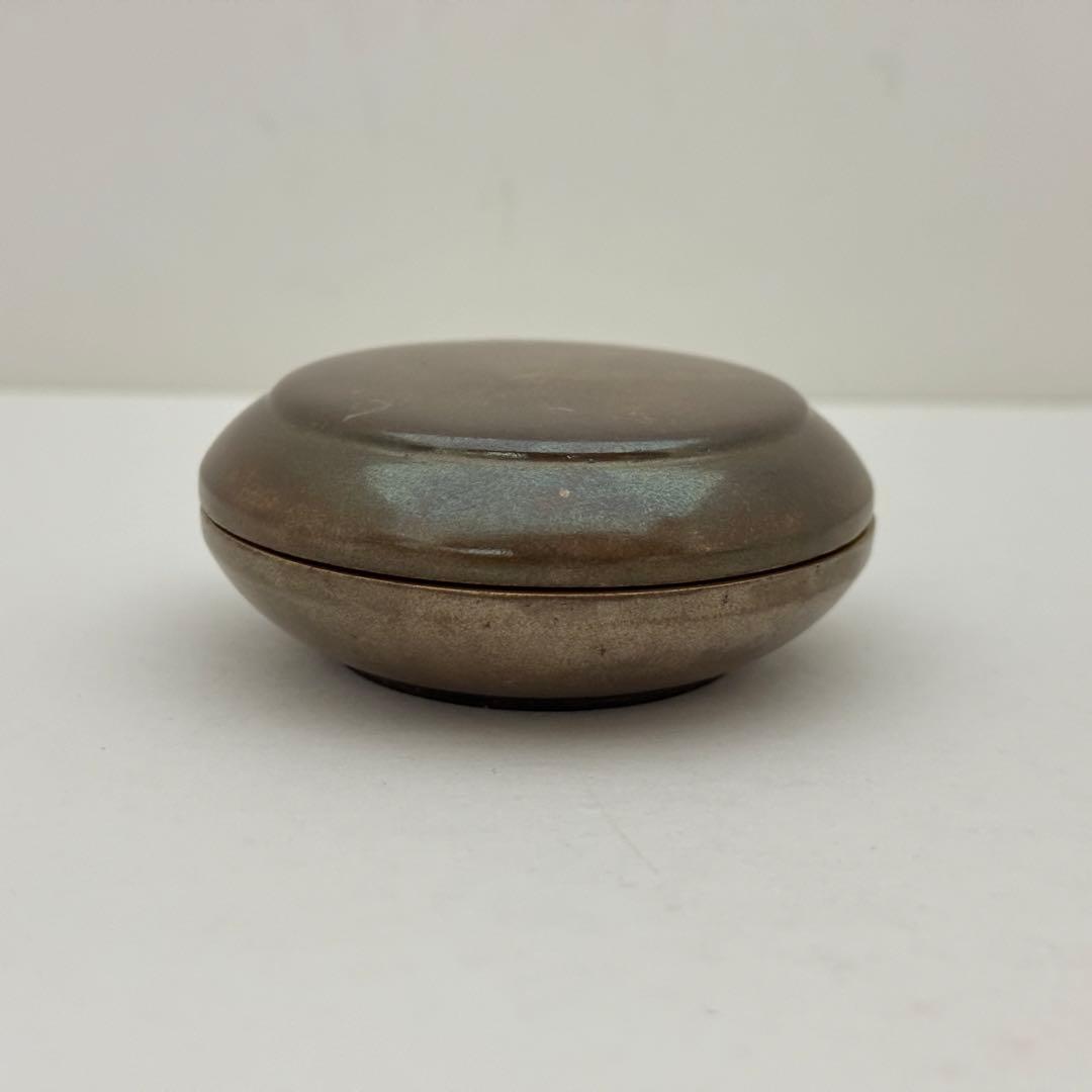 茶道具 京都 小椋左近 銀平丸香合 漆器 共箱