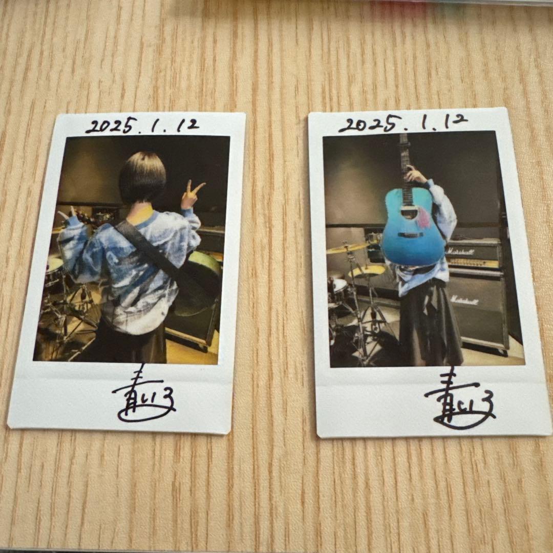 青い子 チェキ 直筆サイン入り