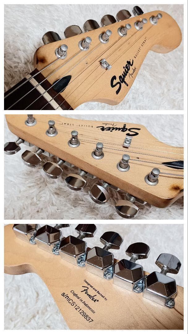 ハードレリック　スティーヴィーレイボーン風　カスタムギター　Squier　SRV