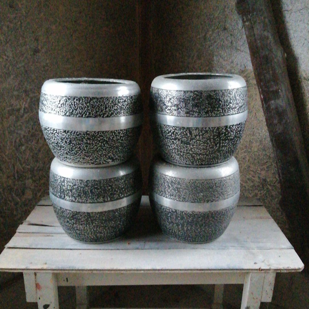 アルミ火鉢　4個　25cm