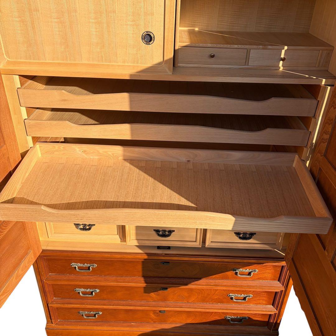 【美品】桐箪笥 桐タンス 和箪笥 10段 装飾 着物 高級