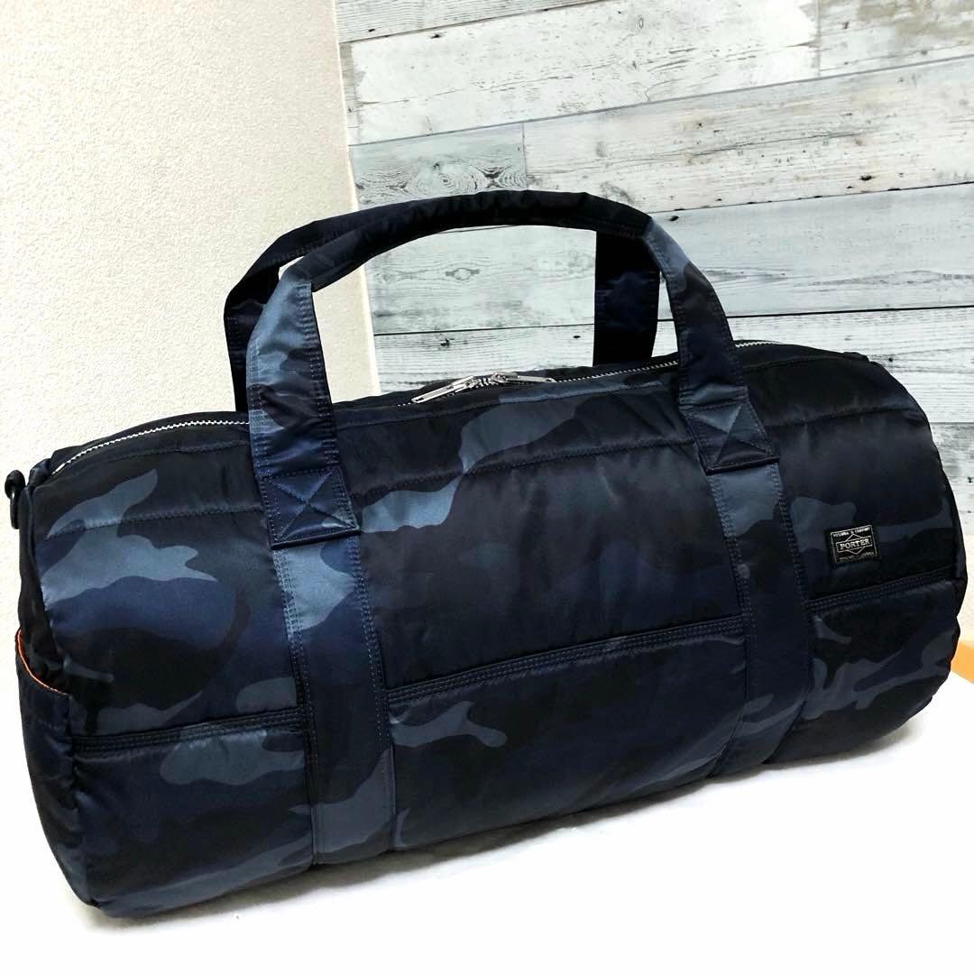未使用級✨激レア ポータータンカー ボストンバッグM 2wayカモフラネイビー