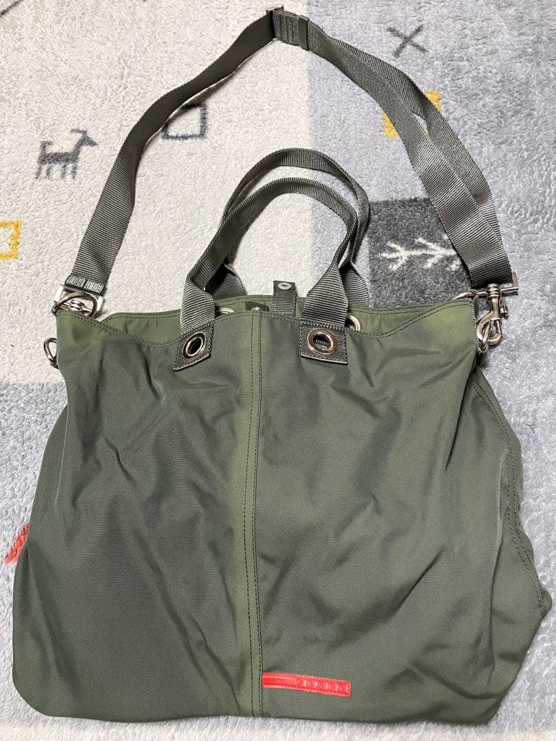 PRADA プラダ プラダスポーツ トートバッグ 2WAYグリーン 4VA512