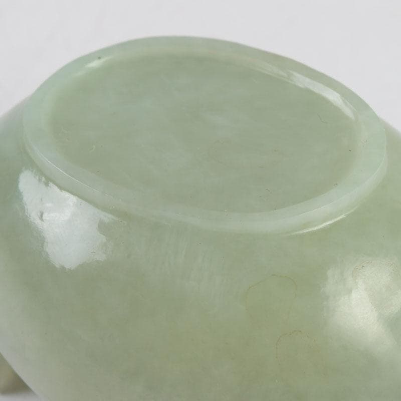 中国　書道具　玉石彫刻　神獣刻　水滴　V　9592