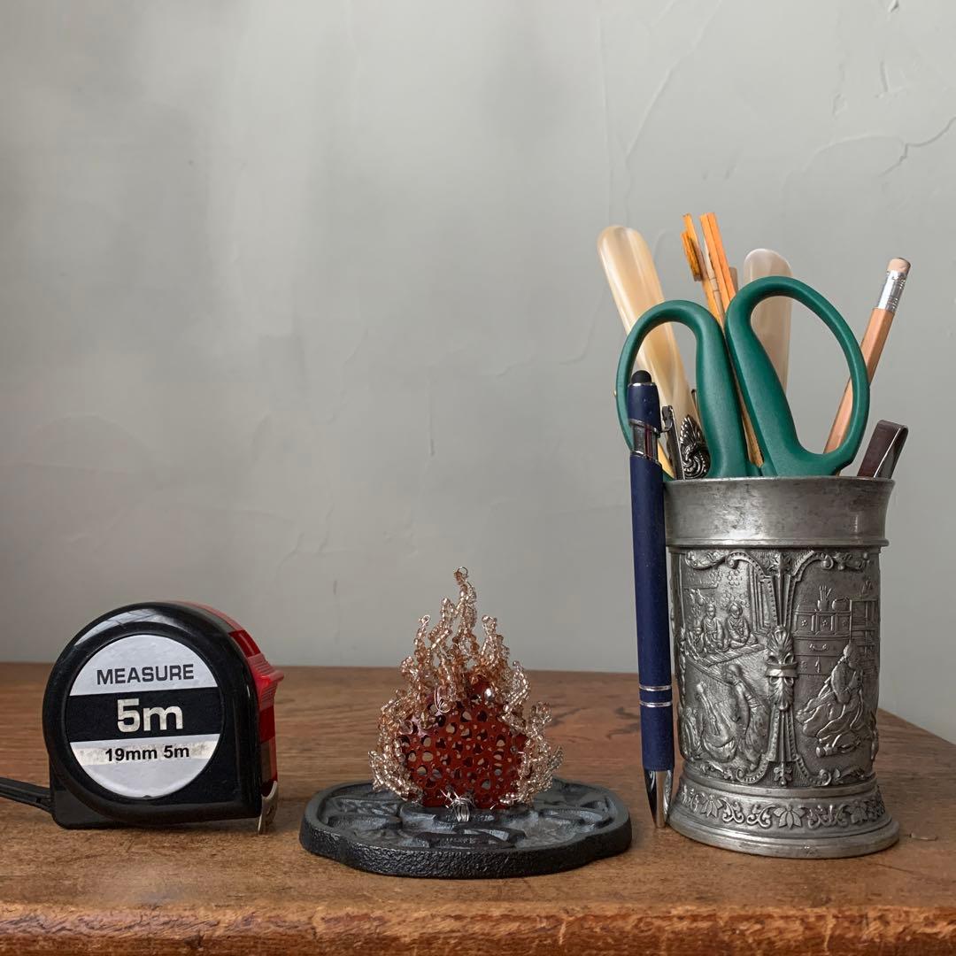 妻の作った　文鎮　風林火山　炎のたからもの　静かに燃える火のペーパーウエイト