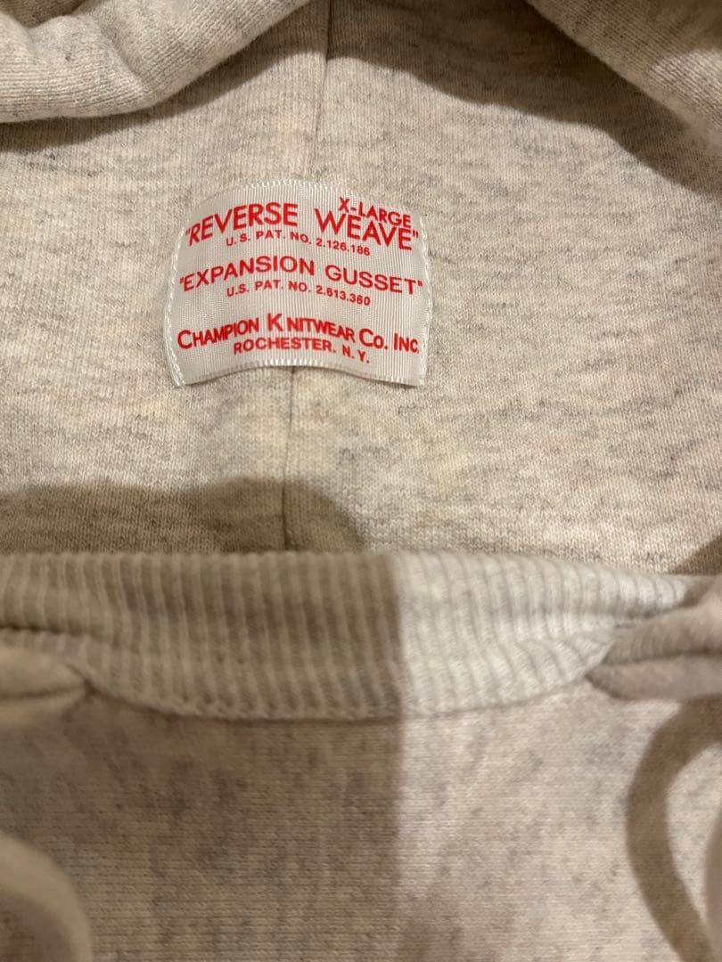 チャンピオン 復刻 後付けパーカー 無地 リバースウィーブ Champion