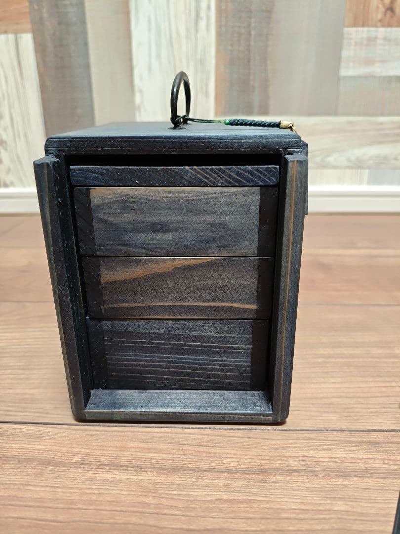 【新品未使用】藍染め 遊山箱 徳島 伝統工芸品