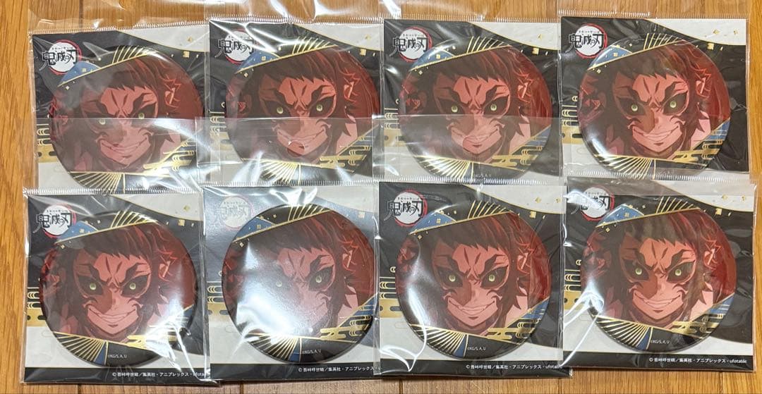 鬼滅の刃 獪岳 箔押し 缶バッジ 75mm