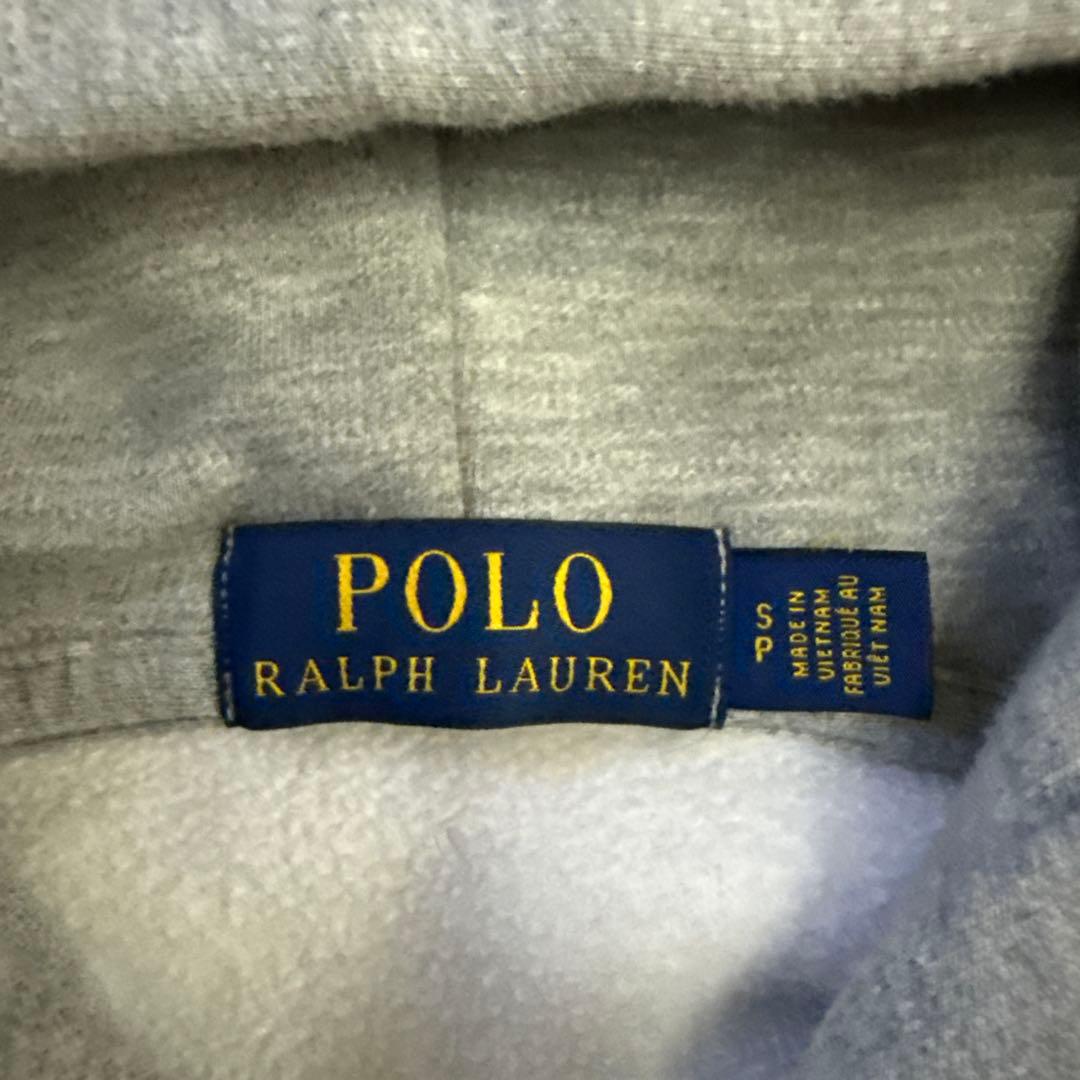 Polo Ralph Lauren グレー フルジップパーカー ビッグポニー S