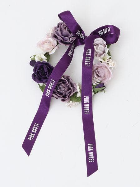 m.kページ　ローズリースコサージュパープルPINKHOUSEピンクハウス