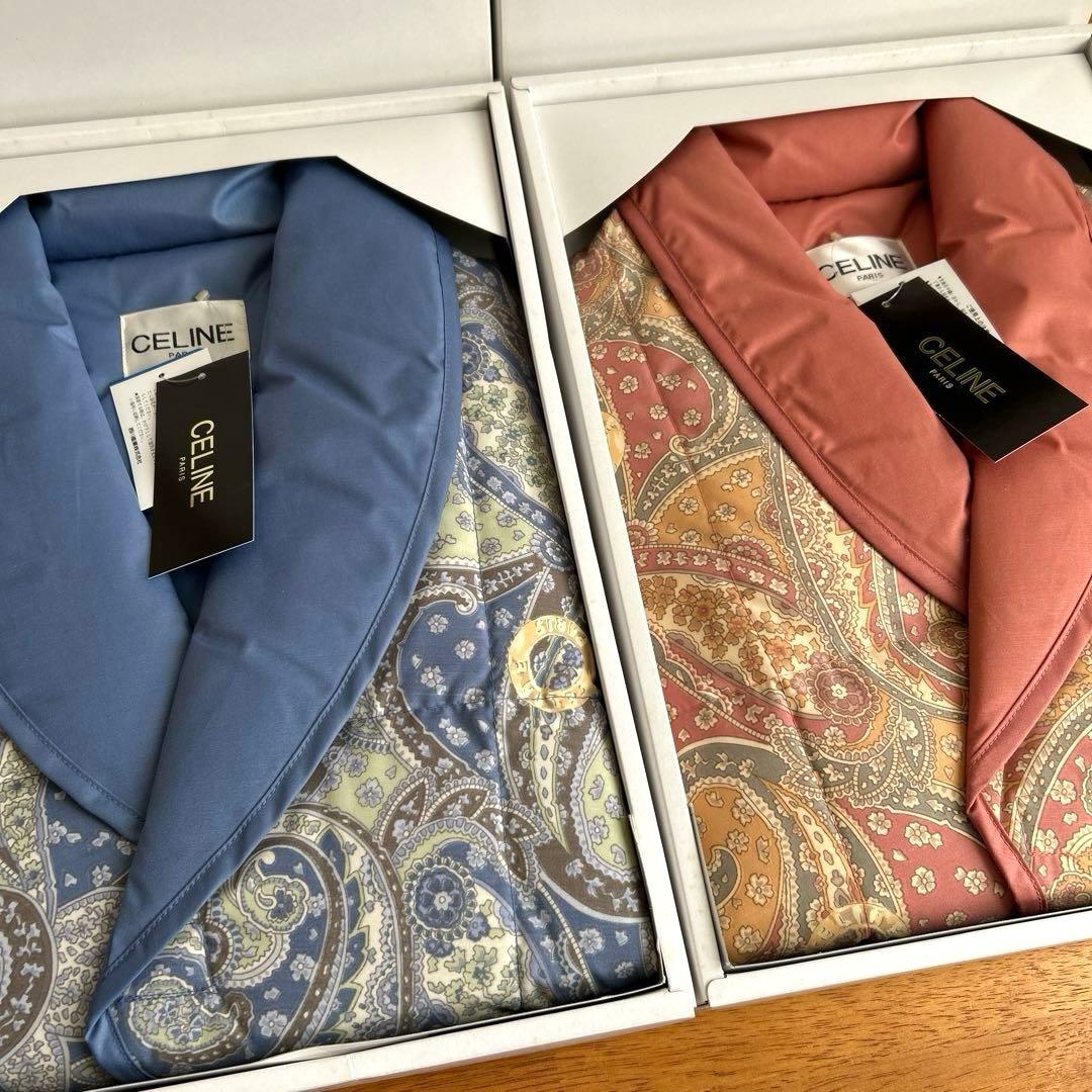 【未使用品】CELINE　羽毛肩当て　ペアセット　ダウンフェザー　西川産業日本製