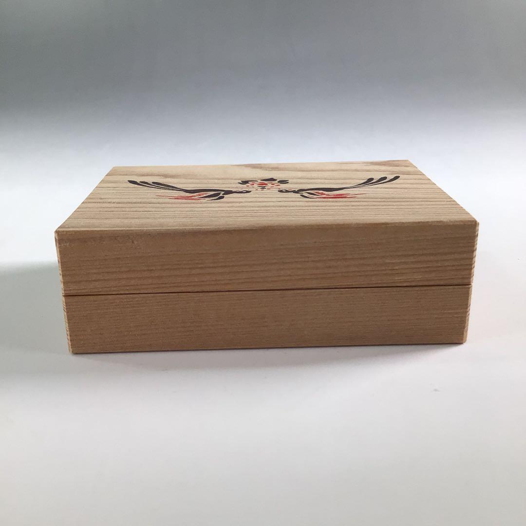 Ｒ２１１　香合　『岩木秀斎作』『東大寺　筒井寛昭　箱書』『東大寺古材香合』　共箱