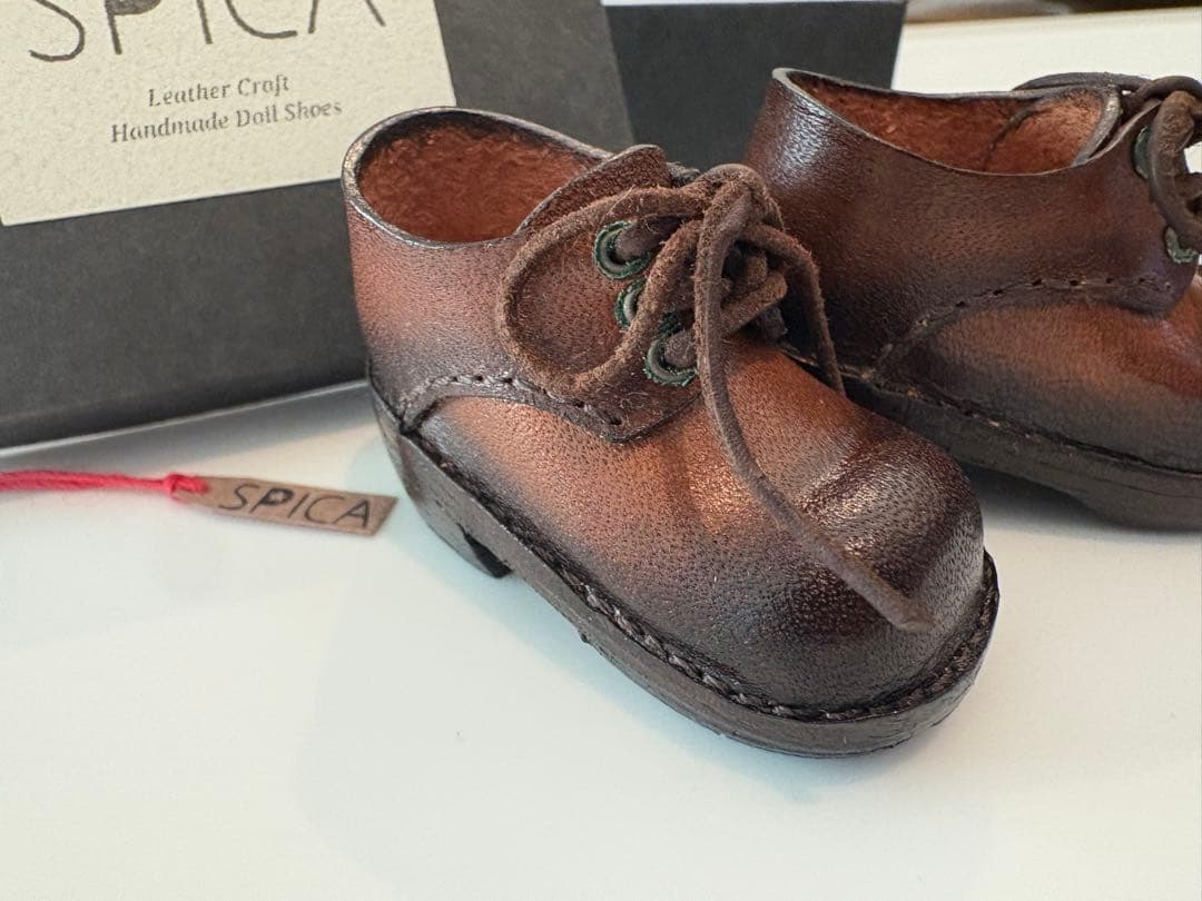 iMda3.0ドールシューズ 靴 本革 人形 ハンドメイド ヴィンテージ風 作家