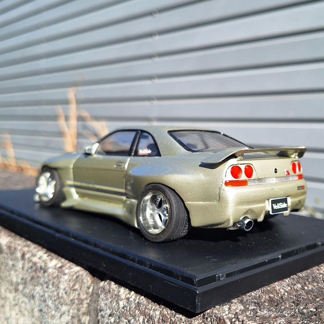 ハセガワR32GT-R パトカー アオシマR33GT-R ヴェイルサイド