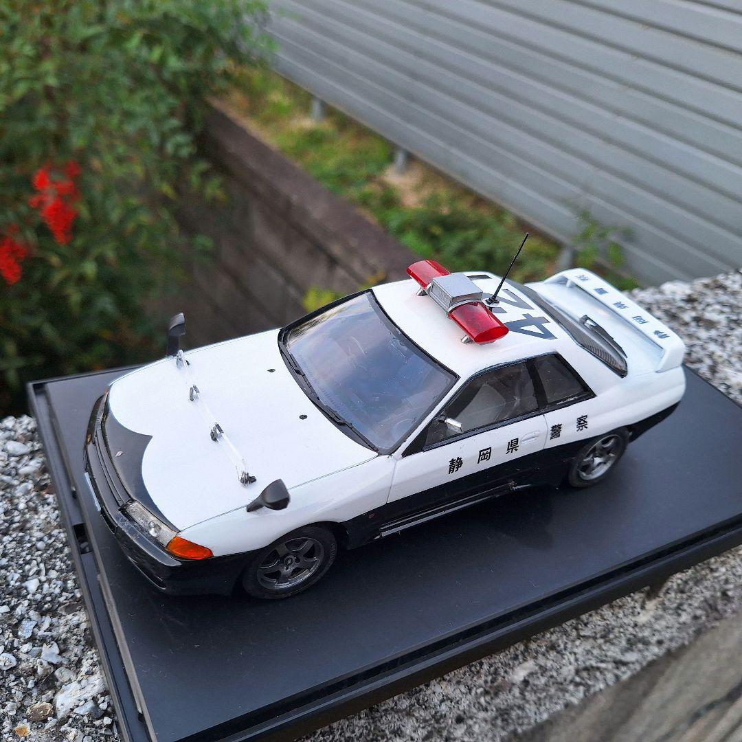 ハセガワR32GT-R パトカー アオシマR33GT-R ヴェイルサイド