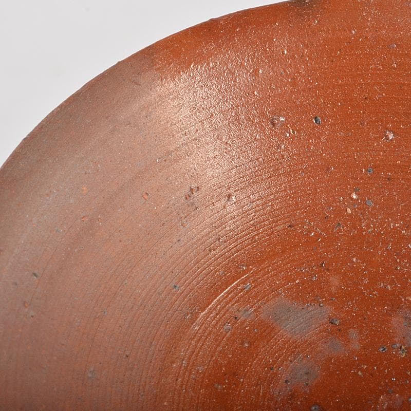 備前焼　人間国宝　藤原雄作　戌字刻　盃　共箱　V　R7063