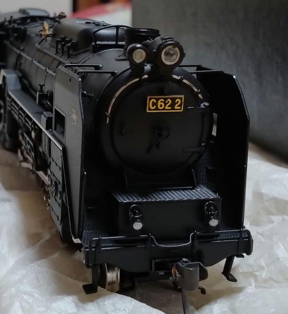 天賞堂　HOゲージ　C62形蒸気機関車　ブラスモデル　前照灯点灯化