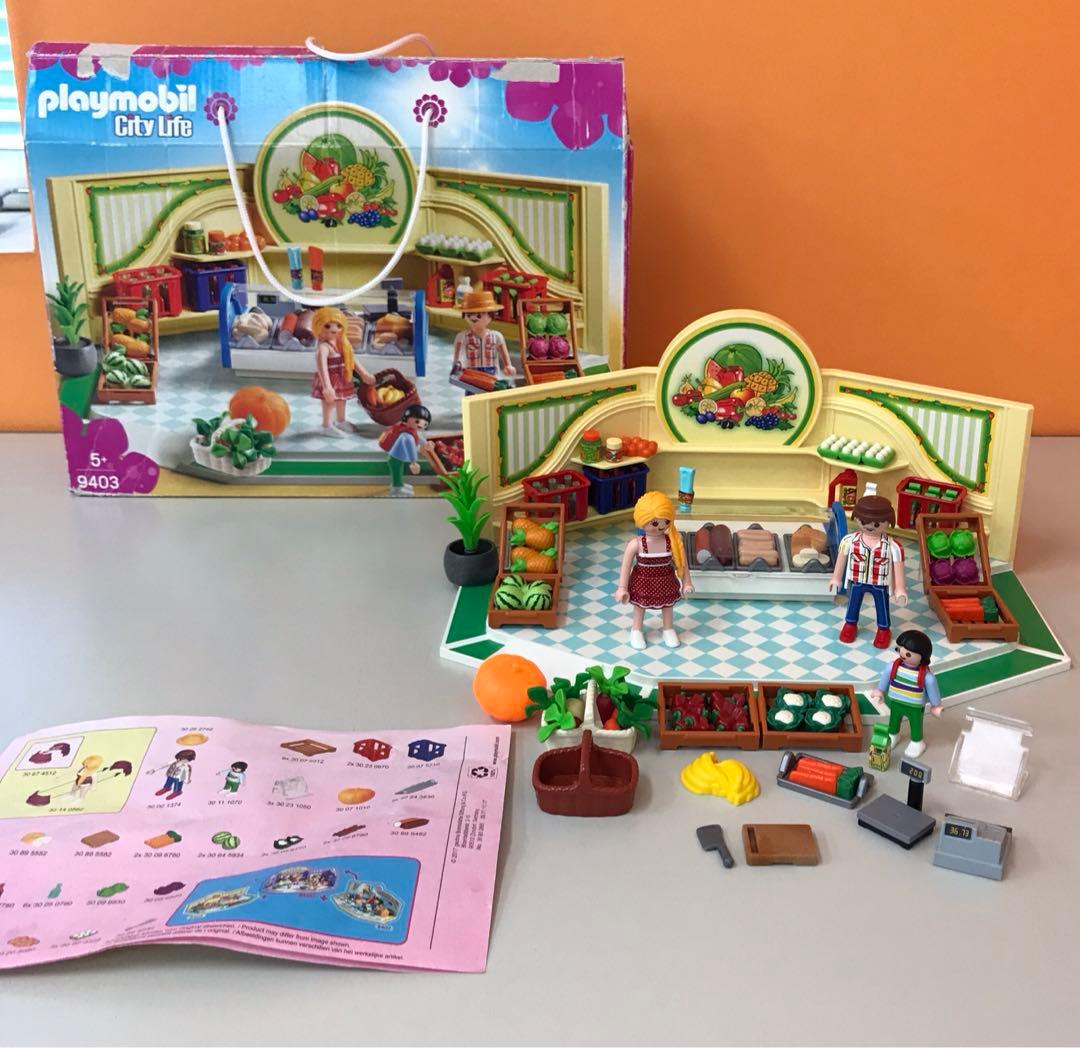 【絶版】Playmobil プレイモービル 食料品店 9403