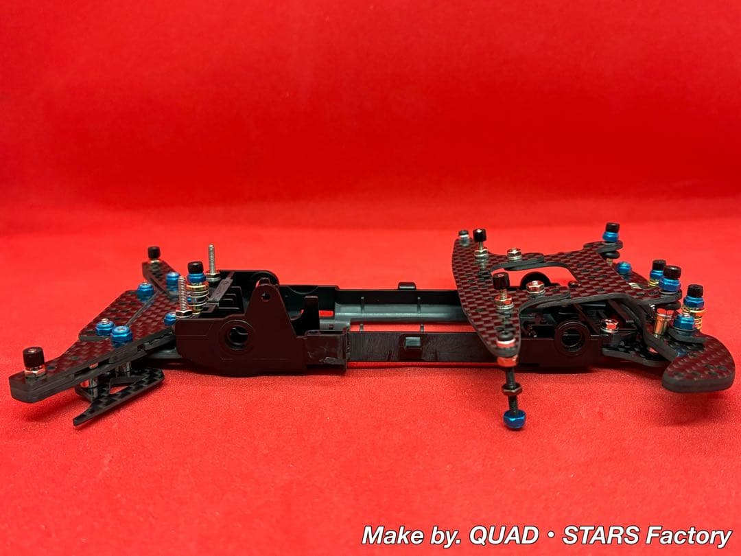 【ミニ四駆・VZ用】2軸ATスライドダンパー＋フロント提灯＋1軸リヤアンカー