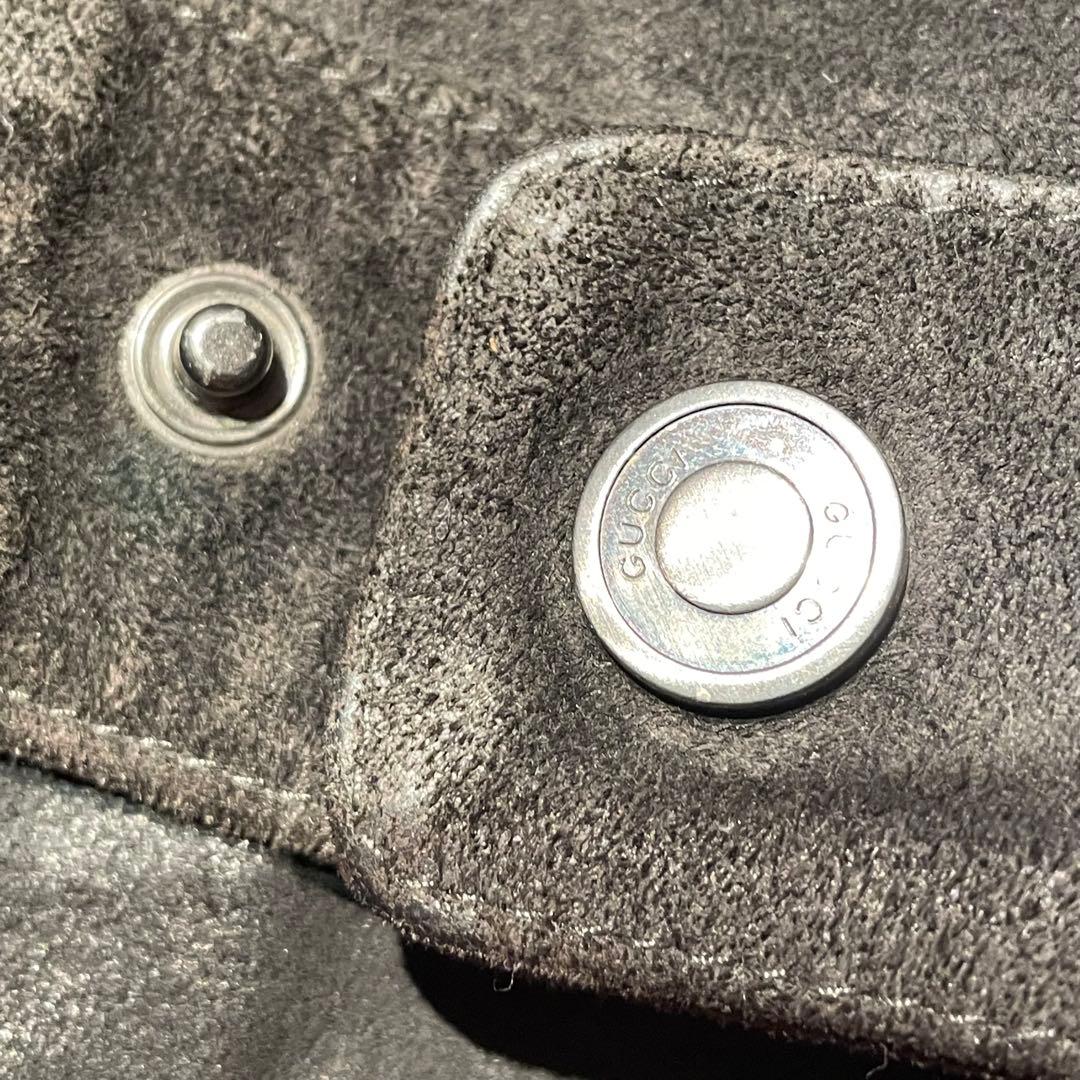 GUCCI グッチ シングルライダース 黒スウェード 46 トムフォード期 希少