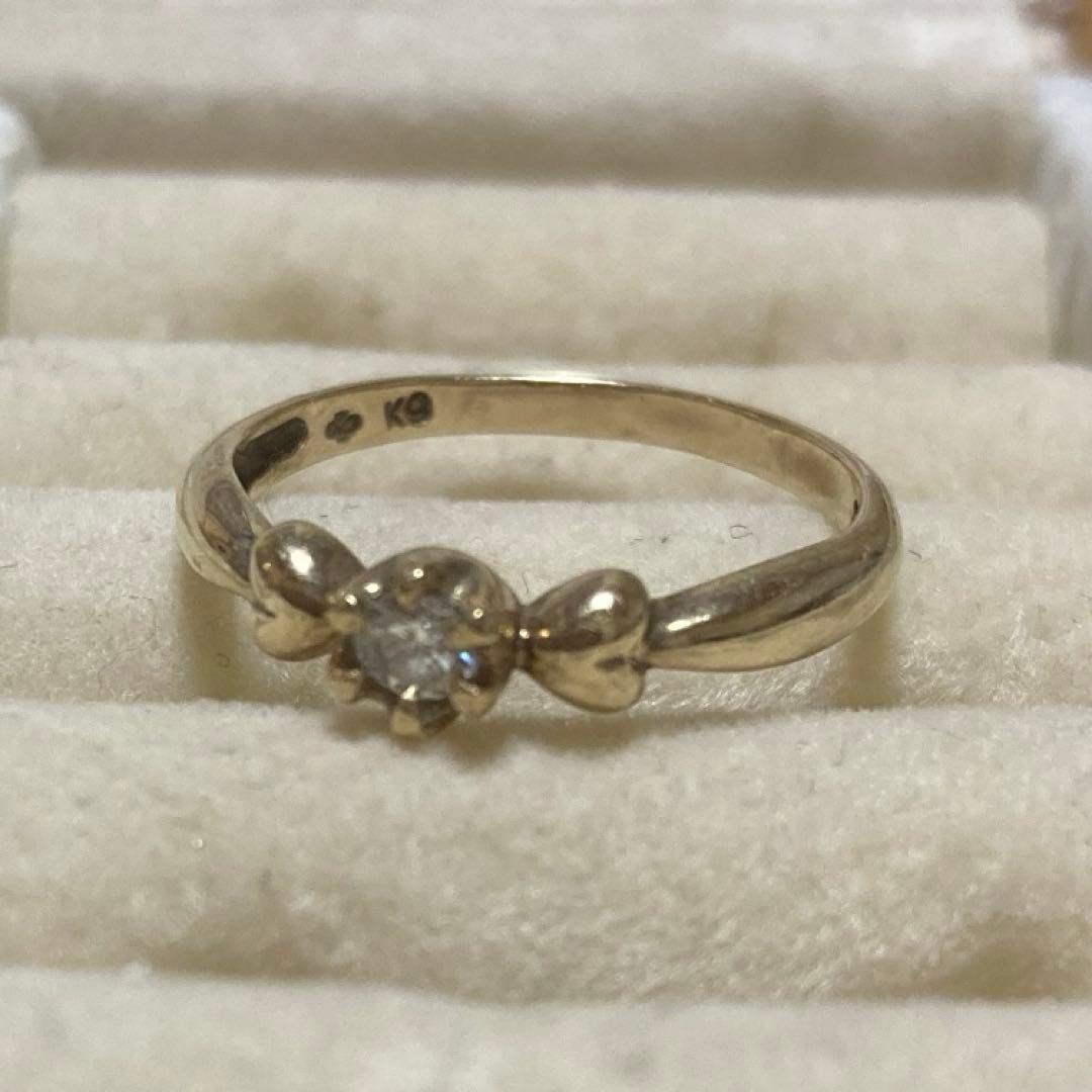 ジュエリーマキ k9 ダイヤモンド　ゴールド　リング